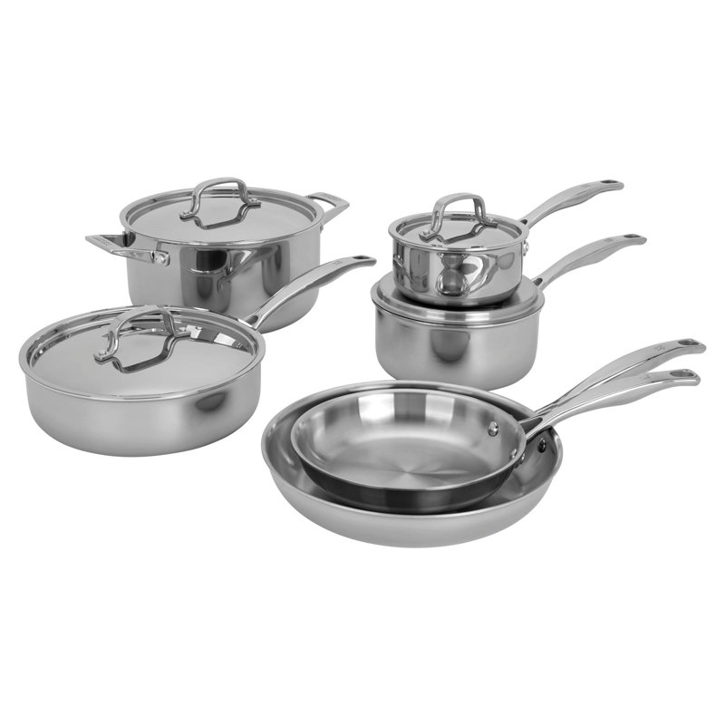 Henckels 10 Piece Stainless Steel Cookware Set & Reviews Wayfair